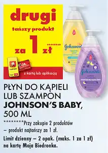 Biedronka Płyn do kąpieli, szampon Johnsons Baby oferta