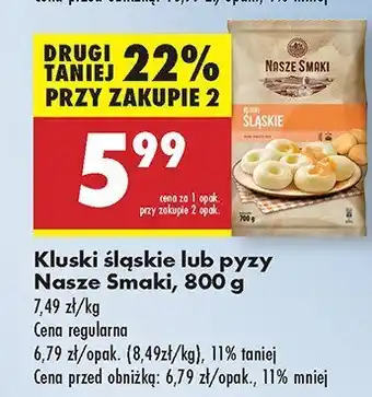 Biedronka Kluski śląskie Nasze Smaki oferta