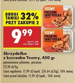 Biedronka Skrzydełka z kurczaka pieczone Yeemy oferta