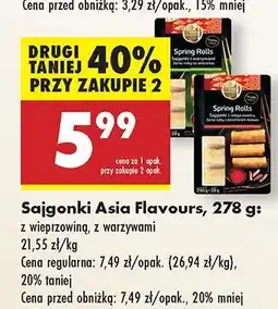 Biedronka Sajgonki z warzywami Asia Flavours oferta