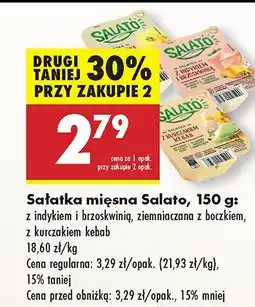 Biedronka Sałatka mięsna Salate z indykiem i brzoskwinią oferta