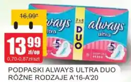 Bingo PODPASKI ALWAYS ULTRA DUO RÓŻNE RODZAJE A'16-A'20 oferta