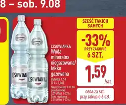 ALDI Woda mineralna Cisowianka oferta