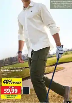 Lidl U.S. GRAND POLO dla esmara MEN Spodnie cargo męskie oferta