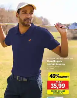 Lidl Koszulka polo męska z bawełny oferta