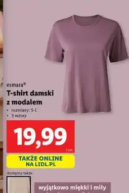 Lidl T-shirt damski z modalem oferta