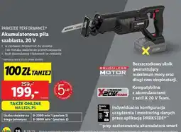 Lidl PARKSIDE PERFORMANCE Akumulatorowa piła szablasta 20 V oferta