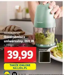 Lidl SILVERCREST Rozdrabniacz uniwersalny, 260 W oferta