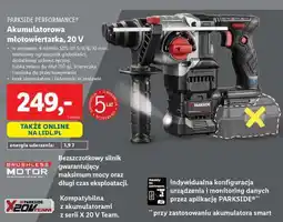 Lidl PARKSIDE PERFORMANCE Akumulatorowa młotowiertarka, 20 V oferta