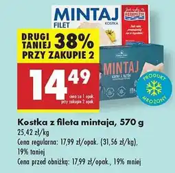 Biedronka Kostka z fileta mintaja , 570 g oferta