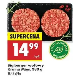 Biedronka Big burger wołowy Kraina Mięs, 380 g oferta