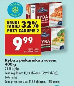 Biedronka Ryba z piekarnika z sosem, 400 g oferta