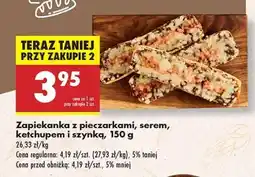 Biedronka Zapiekanka z pieczarkami , serem ketchupem i szynką , 150 g oferta