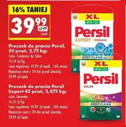 Biedronka Proszek do prania Persil, 50 prań, 2,75 kg oferta
