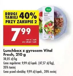 Biedronka Lunchbox z gyrosem Vital Fresh 210 g oferta