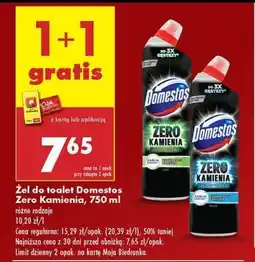 Biedronka Żel do toalet Domestos Zero Kamienia, 750 ml oferta