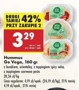 Biedronka Hummus Go Vege, 160 g oferta