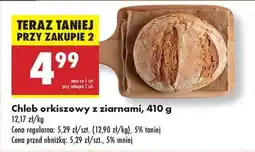 Biedronka Chleb orkiszowy z ziarnami, 410 g oferta