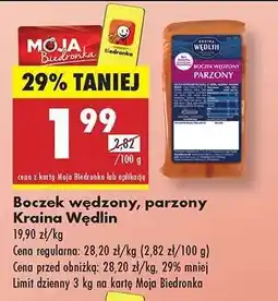Biedronka Boczek wędzony, parzony Kraina Wędlin oferta