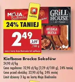 Biedronka Kiełbasa brocka Sokołów oferta