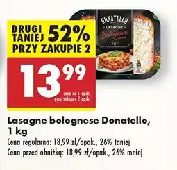 Biedronka Lasagne bolognese Donatello, 1 kg oferta