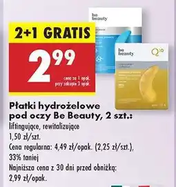 Biedronka Płatki hydrożelowe pod oczy Be Beauty, 2 szt oferta