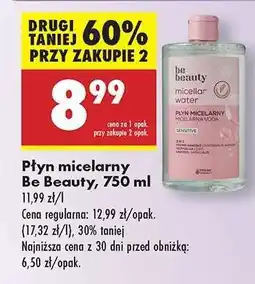 Biedronka Płyn micelarny Be Beauty, 750 ml oferta