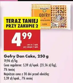 Biedronka Gofry Dan Cake, 250 g oferta