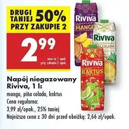 Biedronka Napój niegazowany Riviva, 1 l oferta