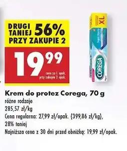 Biedronka Krem do protez Corega , 70 g oferta