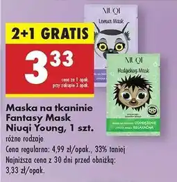 Biedronka Maska na tkaninie Fantasy Mask Niuqi Young , 1 szt oferta