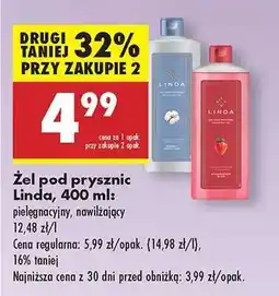 Biedronka Żel pod prysznic Linda, 400 ml oferta