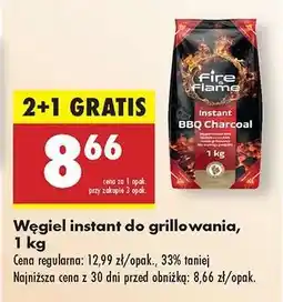 Biedronka Węgiel instant do grillowania, 1 kg oferta
