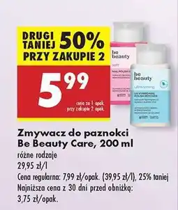 Biedronka Zmywacz do paznokci Be Beauty Care, 200 ml oferta