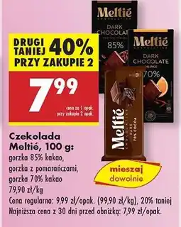 Biedronka Czekolada Meltie, 100 g oferta