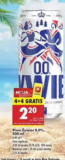 Biedronka Piwo Żywiec 0,0% oferta