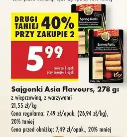 Biedronka Sajgonki Asia Flavours 278 g oferta