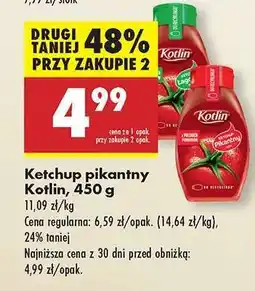 Biedronka Ketchup pikantny Kotlin, 450 g oferta