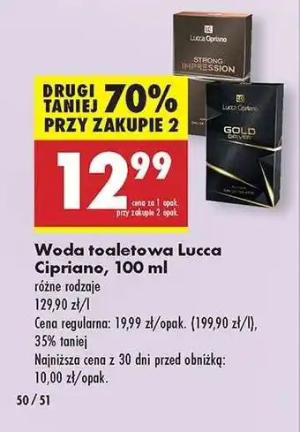 Biedronka Woda toaletowa Lucca Cipriano, 100 ml oferta