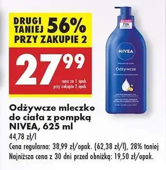 Biedronka Odżywcze mleczko do ciała z pompką NIVEA, 625 ml oferta