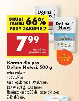 Biedronka Karma dla psa Dolina Noteci, 500 g oferta
