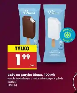Biedronka Lody na patyku Diuna, 100 ml oferta