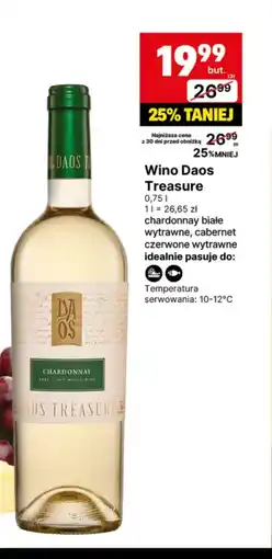 Delikatesy Centrum Wino wytrawne Daos oferta