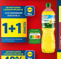 Lidl Olej rzepakowy Vita D'Or oferta