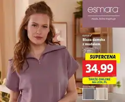 Lidl Bluzka z modalem s-l Esmara oferta