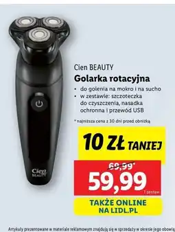 Lidl Golarka rotacyjna Cien Beauty oferta