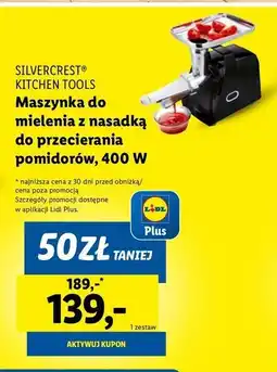Lidl Maszynka do mielenia mięsa 400 w Silvercrest oferta