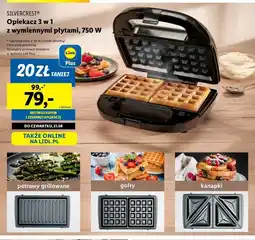 Lidl Opiekacz do kanapek 750w Silvercrest oferta