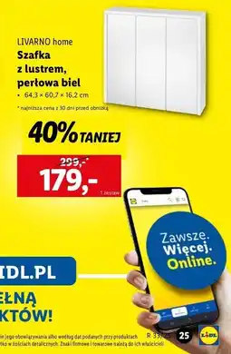 Lidl Szafka z lustrem 64.3 x 60.7 16.2 cm Livarno Home oferta