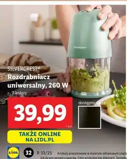Lidl Rozdrabniacz uniwersalny 260 w Silvercrest oferta